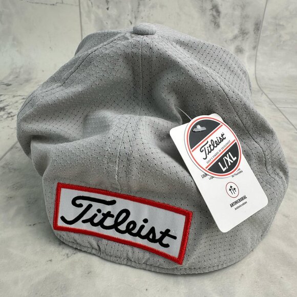 NEW Titleist Tour Stretch Tech Grey/Maui Blue L/XL Fitted Golf Hat/Cap - Picture 2 of 4